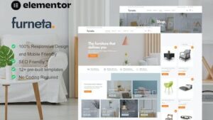 Furneta - Furniture Shop Elementor Template Kit