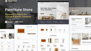 Furniti - Furniture & Home Decor Store Elementor Pro Template Kit
