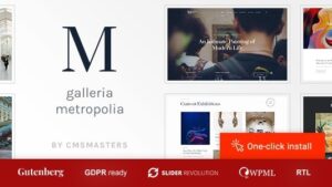 Galleria Metropolia v1.3.1 - Art Museum & Exhibition Gallery Theme