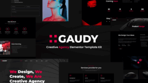 Gaudy – Dark Digital Agency Elementor Template Kit
