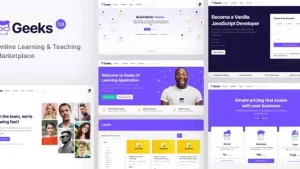 Geeks (v1.2.34) Online Learning Marketplace WordPress Theme