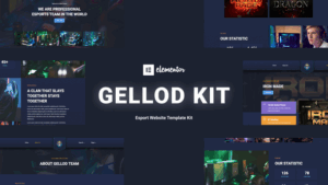 Gellod - Esport Gaming Elementor Template Kit