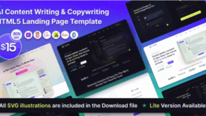 GenAI v1.2 - AI Based Copywriting and Content Writing Landing Page Template