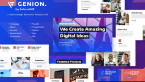 Genion - Creative & Design Elementor Template Kit