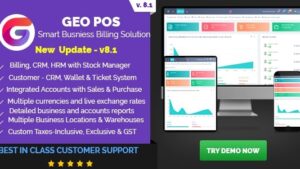 Geo POS v8.3 Build 190 (Activated) Point of Sale, Billing and Stock Manager Application