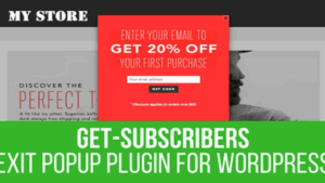 Get Subscribers v1.8.0 Exit Popup for WordPress