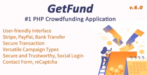 GetFund v6.0.0 professional Laravel crowdfunding platform
