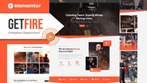 Getfire - Firefighter Department Elementor Template Kit