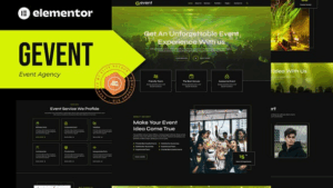 Gevent - Event Agency Elementor Template Kit