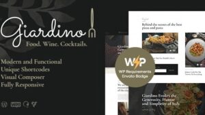 Giardino (v1.1.10) An Italian Restaurant & Cafe WordPress Theme