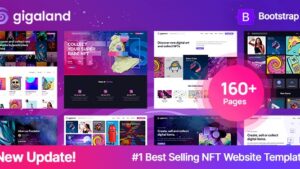 Gigaland (v2.2.2) NFT Marketplace HTML Template