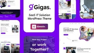 Gigas (v2.0.1) SaaS WordPress Theme