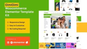 GimiGimi - Woocommmerce Elementor Template Kit