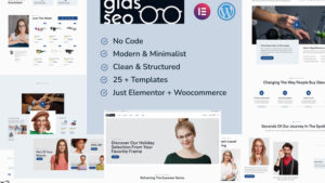 Glasseo - Eyewear Store Woocommerce Elementor Template Kit
