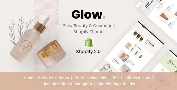 Glow v.1.0.0 - Beauty & Cosmetics Shopify Theme Download
