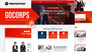 Gocorps - Corporate & Business Service Elementor Kit