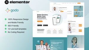 Godo - Doctor & Medical Saas Elementor Template Kit