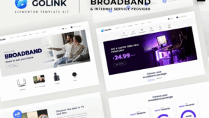Golink - Broadband & Internet Service Provider Template Kit