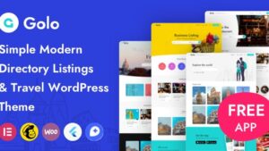 Golo (v1.7.3) Directory & Listing, Travel WordPress Theme