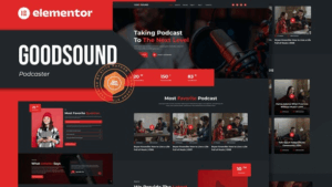 Goodsound - Podcaster Elementor Template Kit