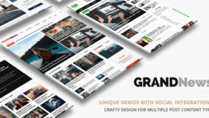Grand News v3.4.4 WordPress News Theme