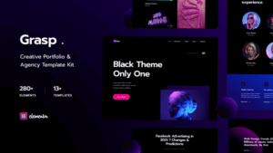 Grasp - Creative Portfolio & Agency Elementor Template Kit