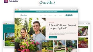 Gravitas - Garden & Landscape Design Elementor Template Kit