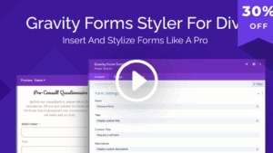 Gravity Forms Styler For Divi v1.0.6 [Wpzone]