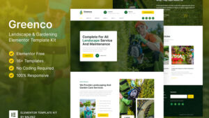 Greenco – Landscaping & Gardening Elementor Template Kit