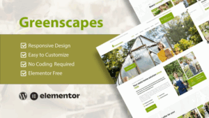 Greenscapes – Gardening & Landscaping Lawncare Elementor Template Kit