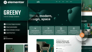 Greeny  - Interior Elementor Template Kit