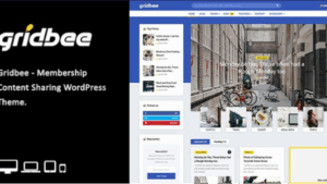 Gridbee v1.7 Content Sharing WordPress Theme