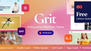 Grit (v1.14) Coaching & Online Courses Multiskin WordPress Theme