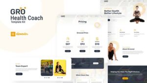 Groweal - Health Coaching Elementor Template Kit