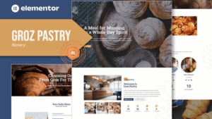 GrozPastry - Bakery Elementor Template Kit