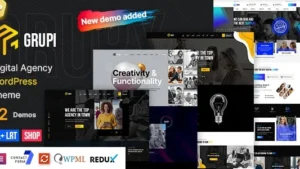 Grupi v1.5.5 - Digital Agency WordPress + RTL