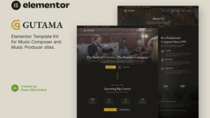 Gutama – Music Composer & Producer Elementor Template Kit
