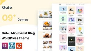 Gute v2.1 Minimalist Blog WordPress Theme