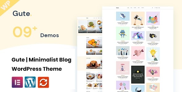 Gute v2.1 Minimalist Blog WordPress Theme