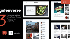 GutenVerse v4.2 Magazine and Blog Theme