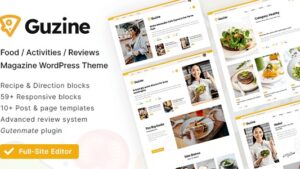 Guzine (v1.2.1) Adsense Ready Magazine WordPress Theme for Food Blogging