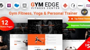 Gym Edge v4.3.6 Fitness WordPress Theme (Activated)