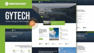 Gytech - Green Energy & Technology Elementor Pro Template Kit