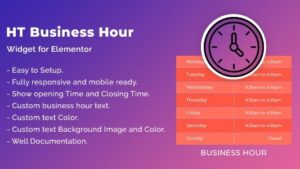 HT Business Hour Widget for Elementor v1.0.4