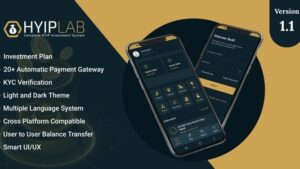 HYIPLab v2.0 Cross Platform Mobile Application
