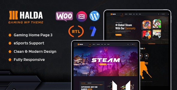 Halda (v1.0.0) eSports and Gaming WordPress Theme