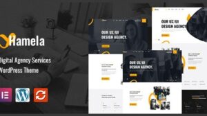Hamela (v1.2.5) Digital Agency Services WordPress Theme