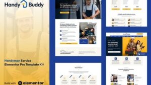 Handy Buddy - Handyman Services Elementor Pro Template Kit