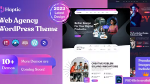 Haptic v1.8.6 (14 Nov, 2024) Web Design Agency WordPress Theme