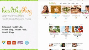 Healthy Living v1.2.8 Blog with Online Store WordPress Theme